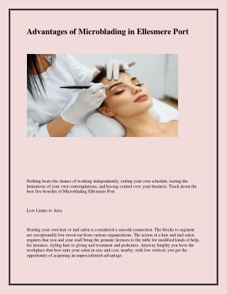 Get The Best Semi Permanent Makeup in Little Stanney