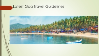 Latest Goa Travel Guidelines