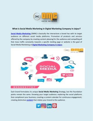 What is Social Media Marketing in Digital Marketing Company in Jaipur