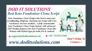 Readymade Keto Clone System - DOD IT SOLUTIONS