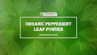 Organic Peppermint Leaf Powder