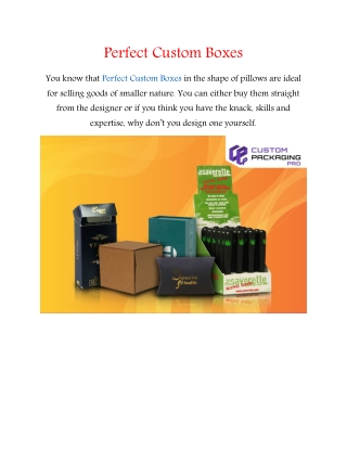 Perfect Custom Boxes