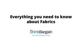 Everything you need to know about fabrics in one post