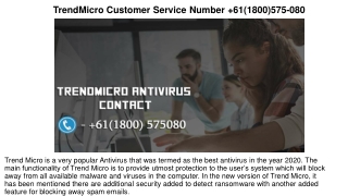 Problem to Activate TrendMicro Security  61(1800)575-080