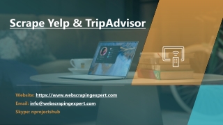 Scrape Yelp & TripAdvisor