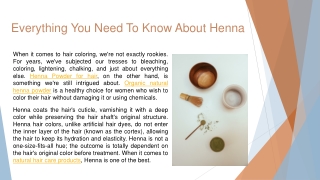 Everything You Need To Know About Henna