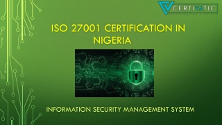 ISO 27001 Certification in Nigeria