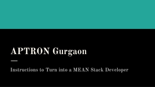 Mean Stack Course in Gurgaon