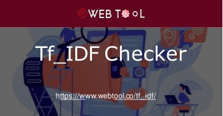 Are You Thinking about The Advantages of The Best Tf_IDF Checker - Visit at Webtool