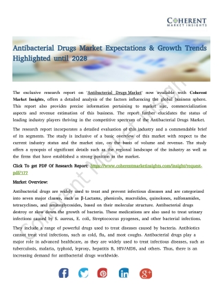 Antibacterial Drugs Market