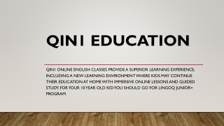 Qin1 Education - The top current trends in teaching English to children