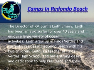 Camps In Redondo Beach