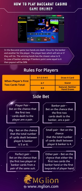 How to Play Baccarat Casino Game Online