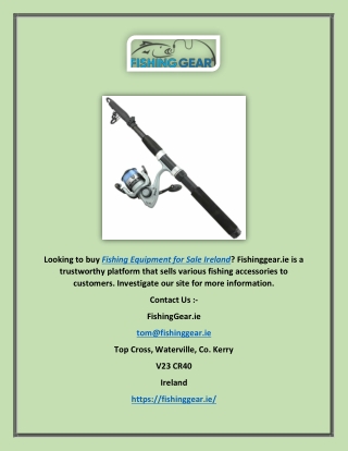 Fishing Equipment for Sale Ireland | Fishinggear.ie