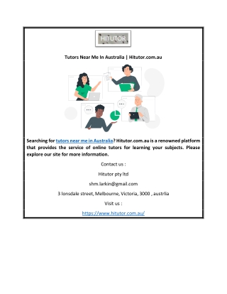 Tutors Near Me In Australia | Hitutor.com.au