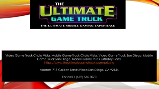 Pricing - Extreme Game Truck San DiegoThe Ultimate Game Truc