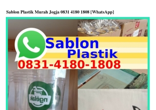 Sablon Plastik Murah Jogja Ô831•418Ô•18Ô8(whatsApp)
