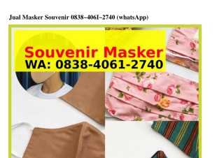 Jual Masker Souvenir O838·ᏎOϬ1·27ᏎO(WA)