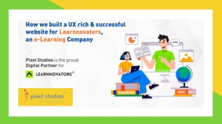 UX rich website for e-learning company