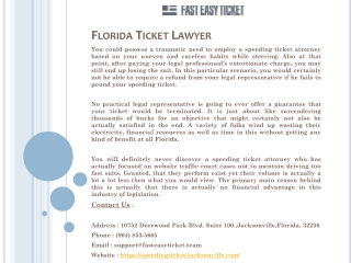 Duval County Traffic Ticket