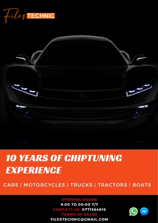 Chiptuning  Files Services  Reprogrammation Moteur Sur Mesure