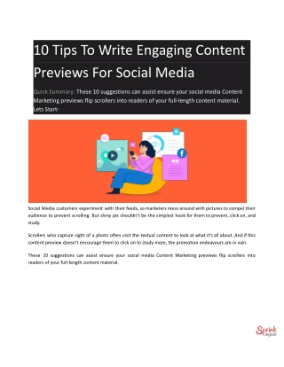 10 Tips To Write Engaging Content Previews For Social Media