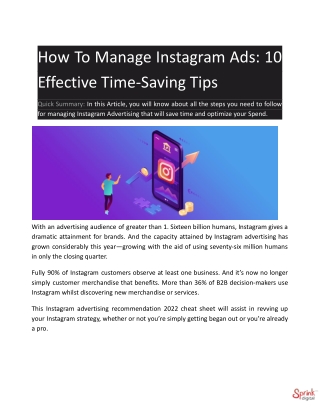 How To Manage Instagram Ads_ 10 Effective Time-Saving Tips