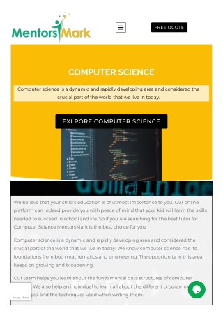 Computer Science Tutoring Services