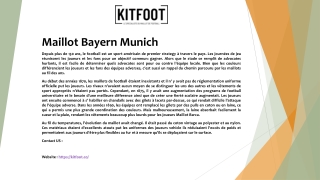 Maillot Bayern Munich