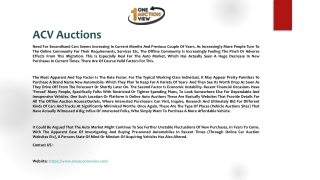 Online Auto Auctions