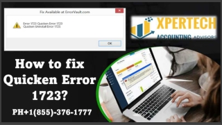 How to fix Quicken error 1723 1(855)-376-1777