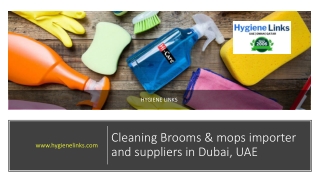 Cleaning Brooms & mops importer and suppliers in Dubai, UAE