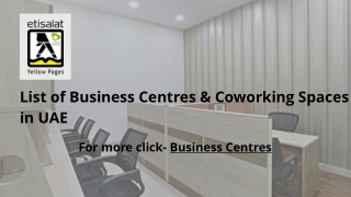 List of Business Centres & Coworking Spaces in UAE (3)