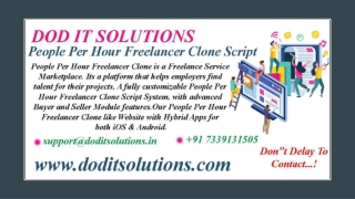 Readymade People Per Hour Clone System - DOD IT SOLUTIONS