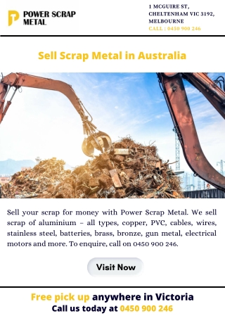 Sell Scrap Metal in Australia