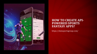 How to create API powered Sports Fantasy Apps