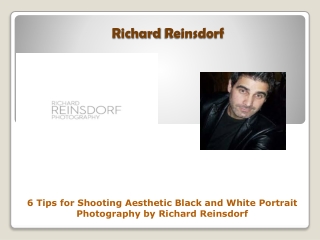 6 Tips for Shooting Aesthetic Black and White Portrait Photography by Richard Reinsdorf