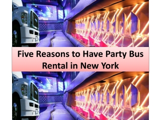 Pink Limo Party Bus Rental in New York