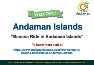 Banana Ride in Andaman Islands