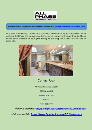 allphaseconstructionllc.comConstruction Experience-General Contractors | Allphas