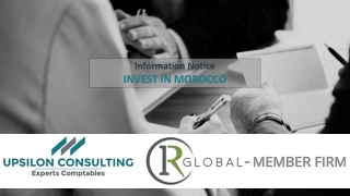 Invest in Morocco - Upsilon Consulting