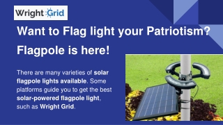 Want to Flag light your Patriotism_ Flagpole is here!