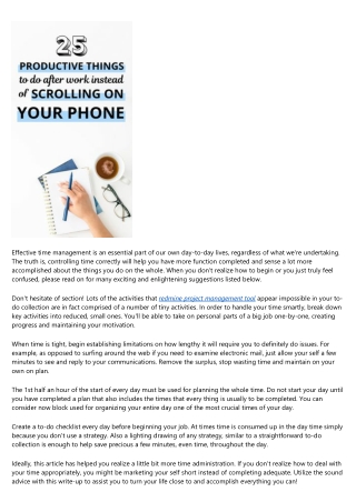 Learn What You Must Know About Effective Time Management