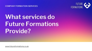 What services do Future Formations Provide