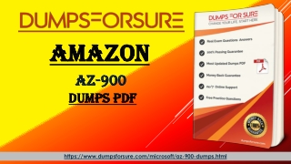 AZ-900 Exam Dumps - Money Back Gurrantee -  Dumpsforsure