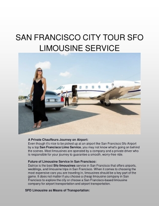 San Francisco City Tour