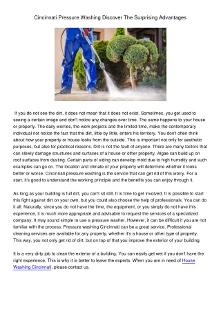 CincinnatiPressureWashingDiscoverTheSurprisingAdvantages