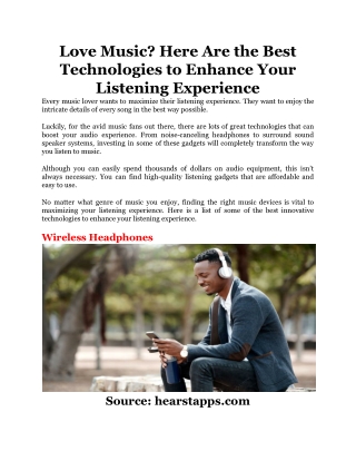 Love Music_ Here Are the Best Technologies to Enhance Your Listening Experience
