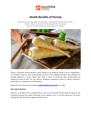 Health Benefits of Parsnip.docx