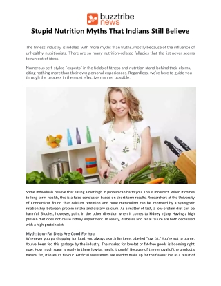Stupid Nutrition Myths That Indians Still Believe.docx